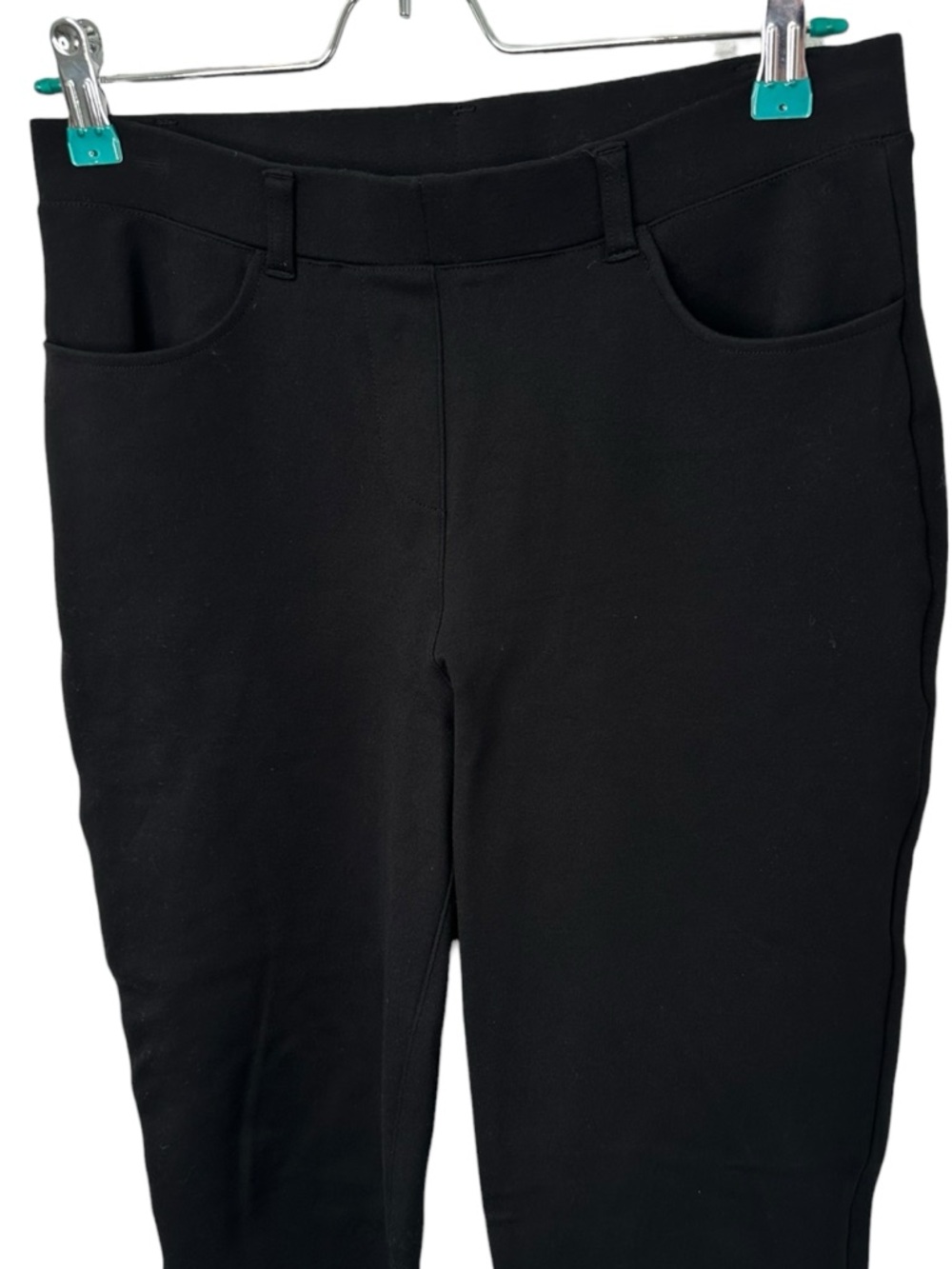 Quince Ultra Stretch Ponte Straight Leg Pants Black Small - Picture 5 of 9